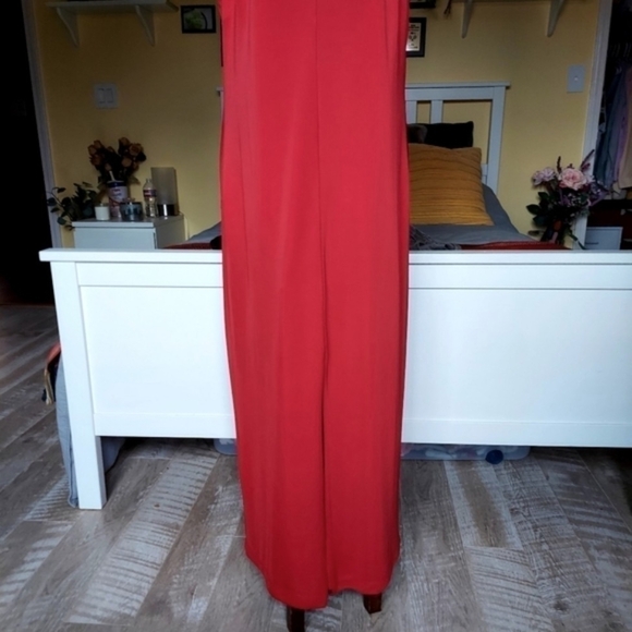 NWT Neiman Marcus Bailey 44 Red Maxi Cocktail Dress - Picture 4 of 14